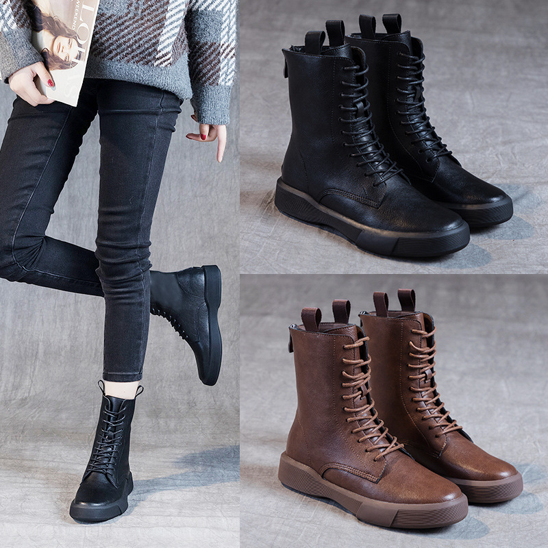 Sewing Nylon - Short boots plus plus women's casual