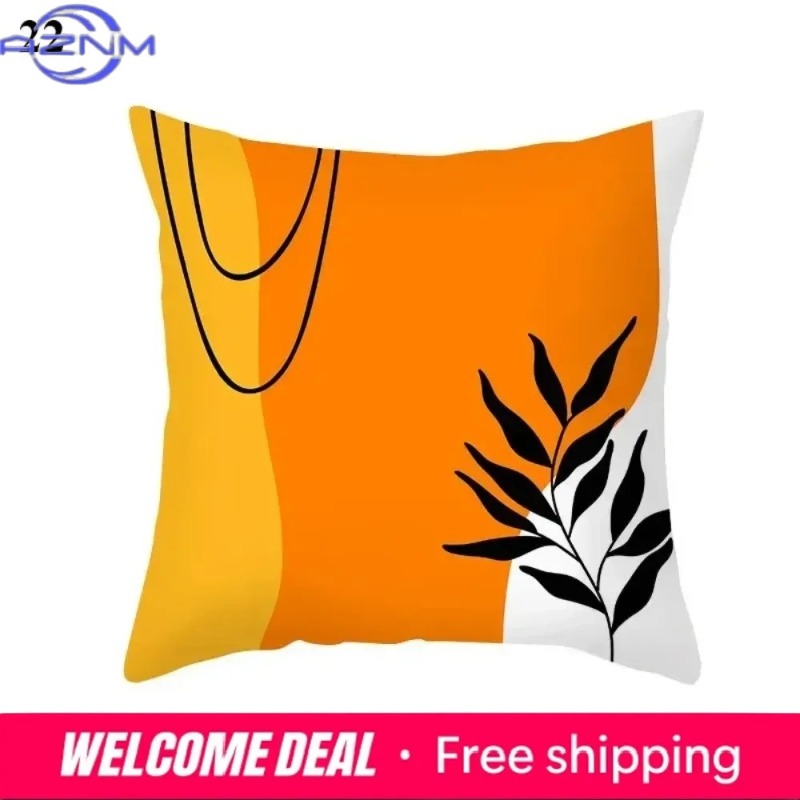 Boho Orange Abstract Cushion C - Century Textile & Sewing Supply ulasan dan harga
