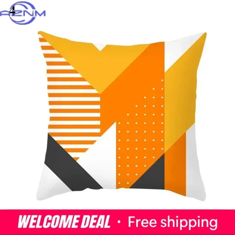 Boho Orange Abstract Cushion C - Century Textile & Sewing Supply ulasan dan harga
