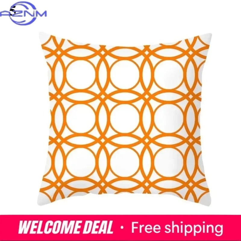 Boho Orange Abstract Cushion C - Century Textile & Sewing Supply ulasan dan harga