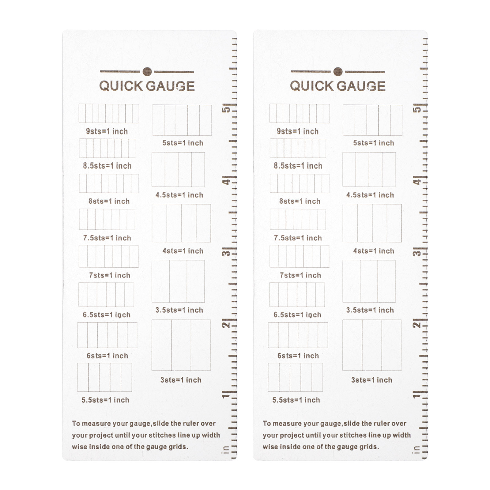 2Pcs Knitting Gauge Ruler Acry - Sewing Gauge Ruler ulasan dan harga