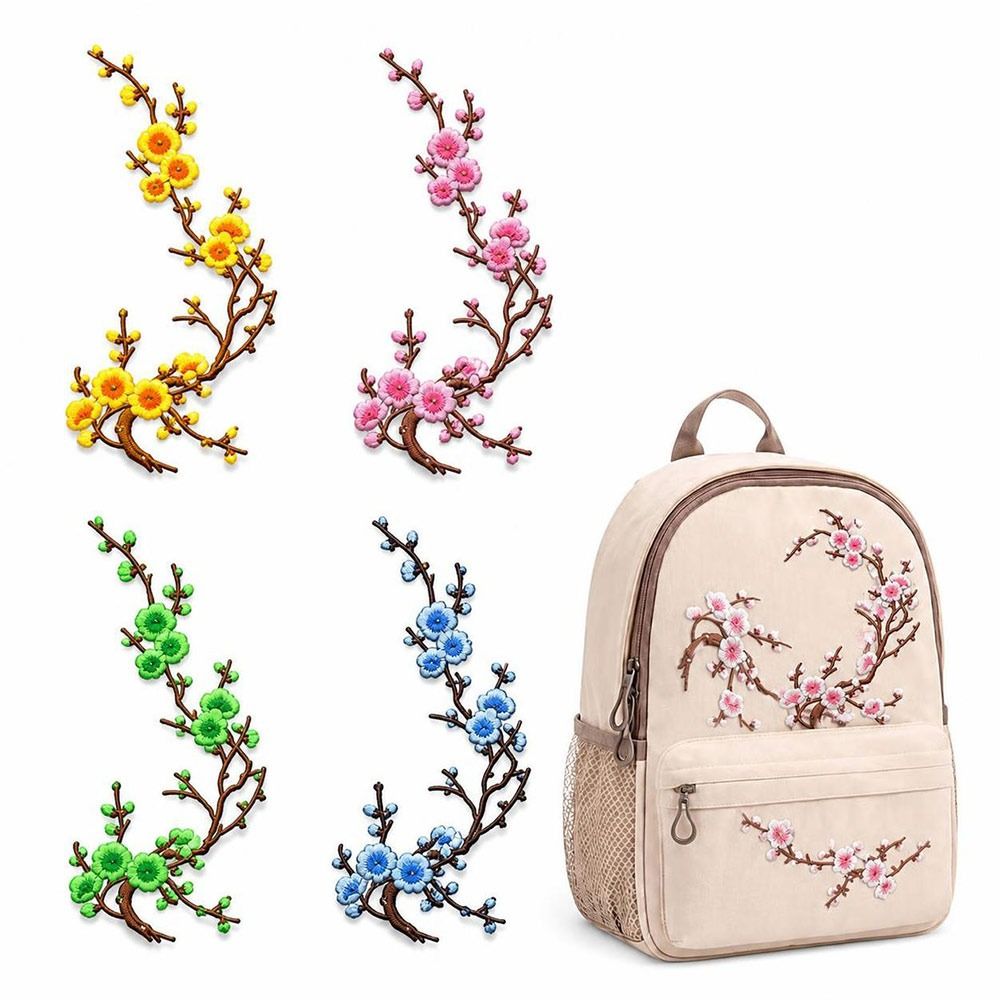 DIY Cherry Blossom Iron On Pat - Textile For Sewing ulasan dan harga