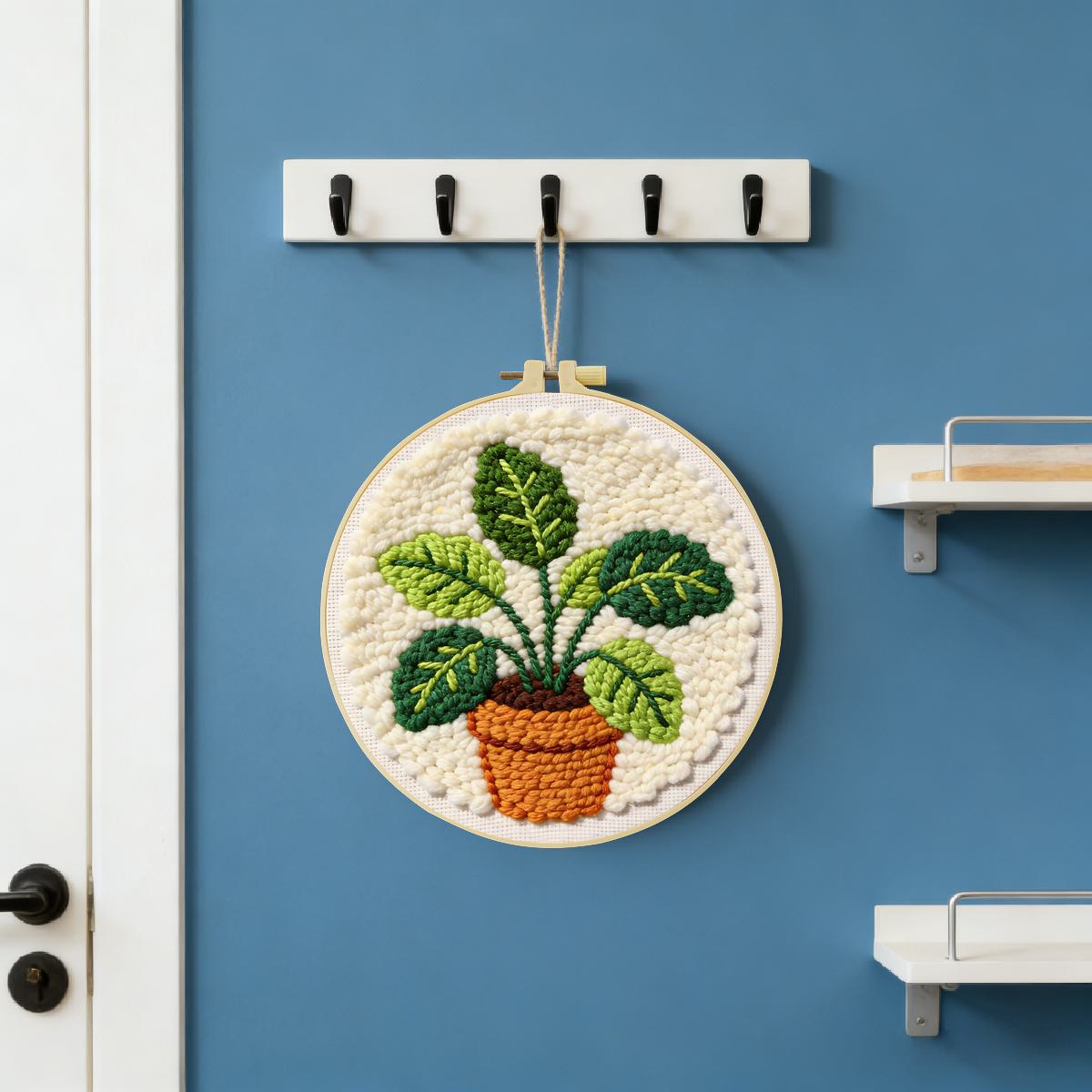 20X20CM/7.87inch Leaves Punch  - Is Sewing Textile Art ulasan dan harga