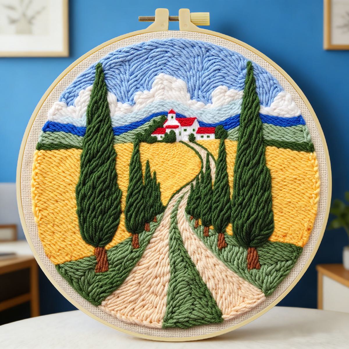 20X20CM/7.87inch Field Punch N - Is Sewing Textile Art ulasan dan harga