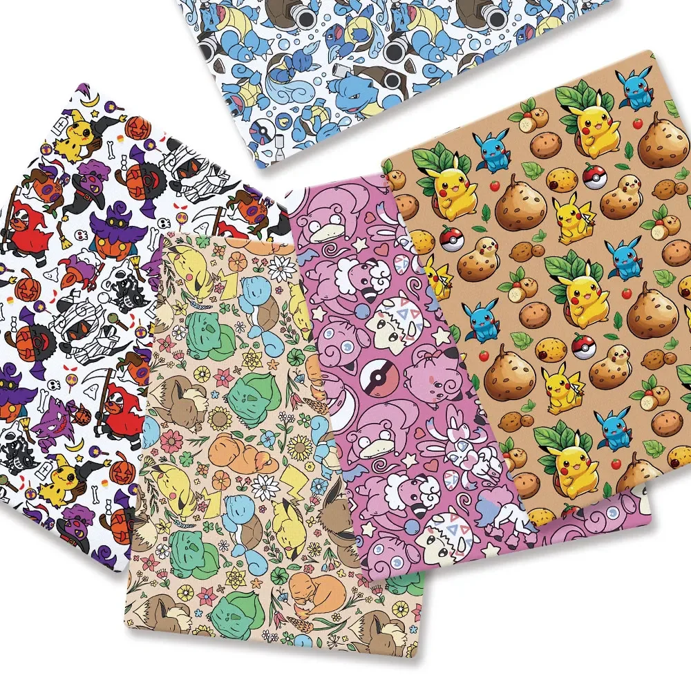 Pokemon Cartoon Fabric140*50cm - Sewing Production ulasan dan harga