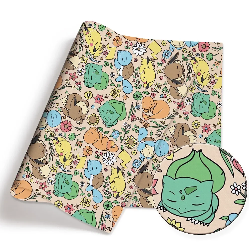 Pokemon Cartoon Fabric140*50cm - Sewing Production ulasan dan harga