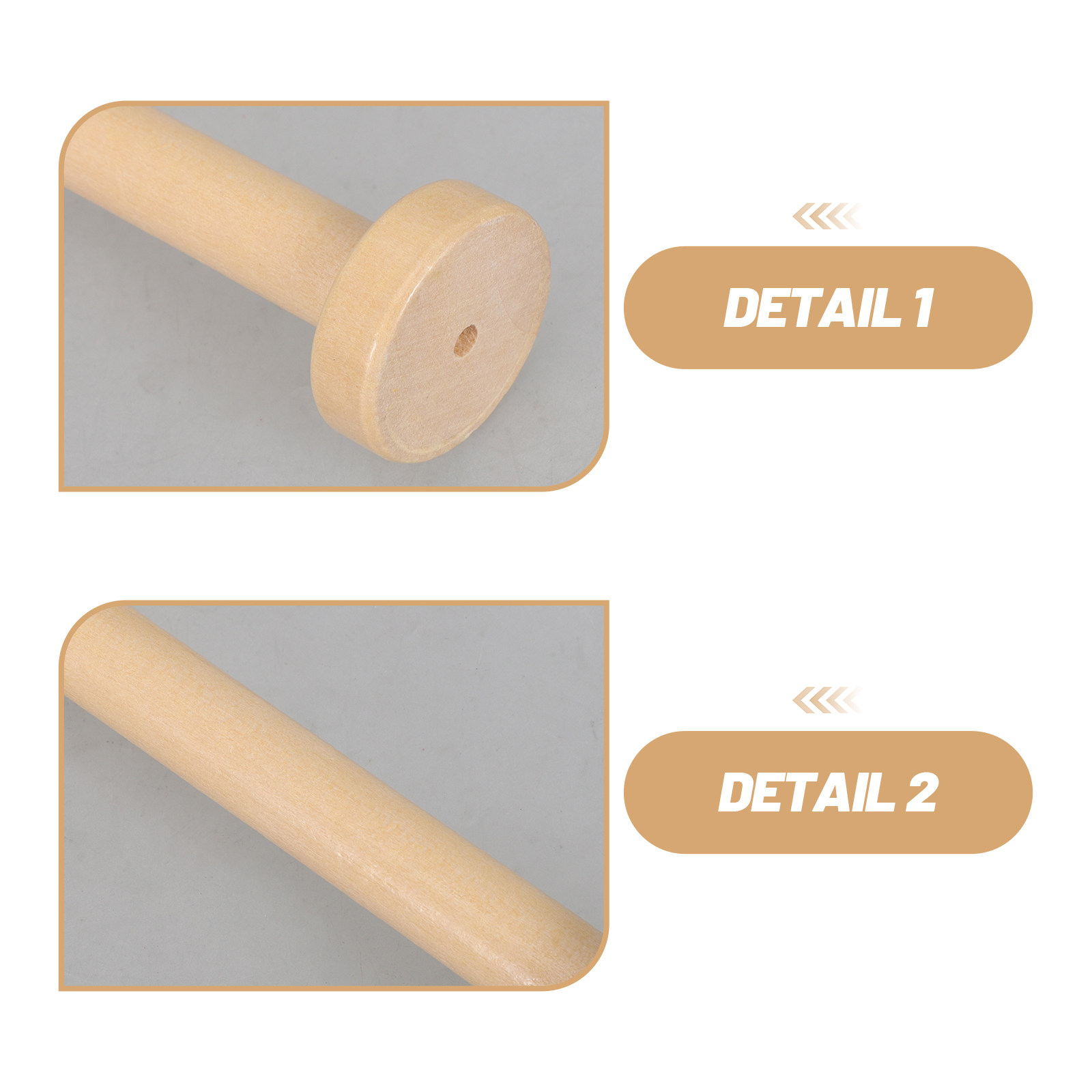 5Pcs Wooden Spools Natural Vin - Textile For Sewing ulasan dan harga