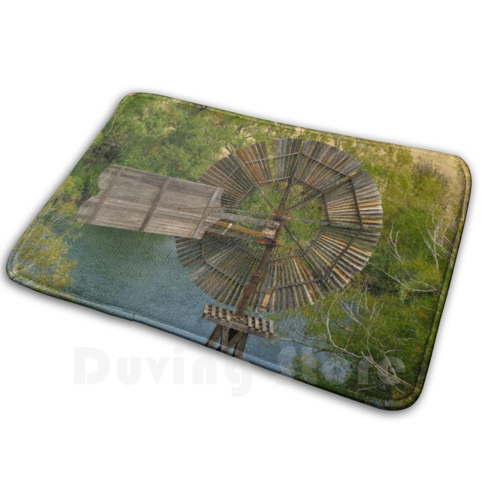 Wooden Windmill Carpet Mat Rug - Century Textile & Sewing Supply ulasan dan harga