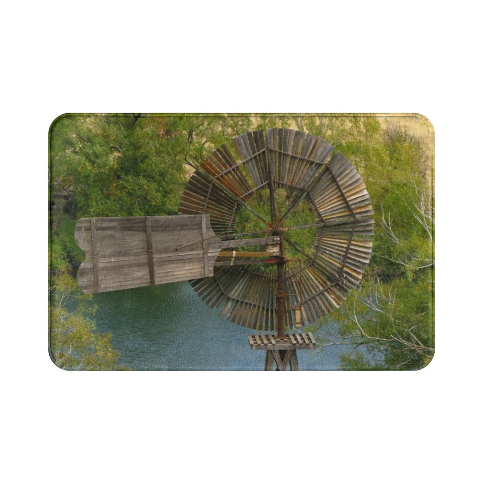 Wooden Windmill Carpet Mat Rug - Century Textile & Sewing Supply ulasan dan harga