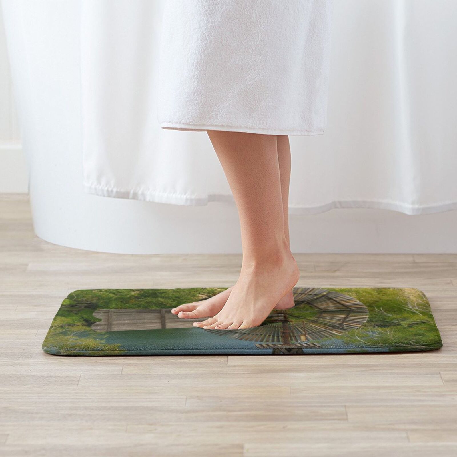 Wooden Windmill Carpet Mat Rug - Century Textile & Sewing Supply ulasan dan harga
