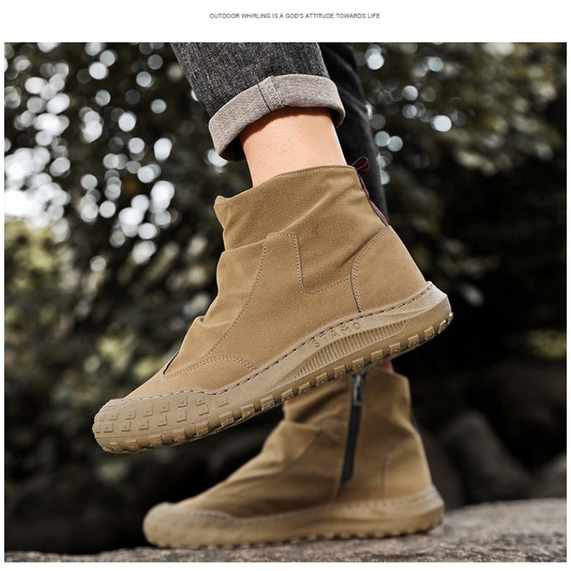 Men's High-Top Hiking Shoes fo - Sewing Nylon ulasan dan harga