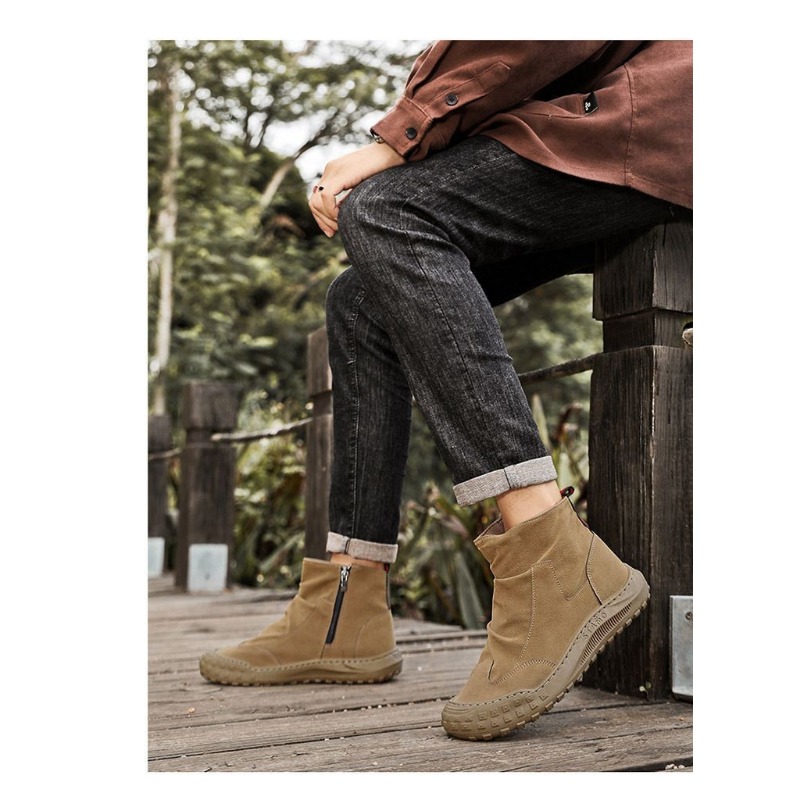 Men's High-Top Hiking Shoes fo - Sewing Nylon ulasan dan harga