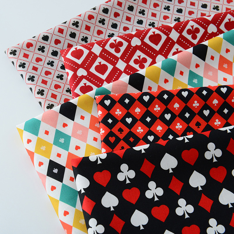 Ins Poker Element Cotton Digit - Textile For Sewing ulasan dan harga