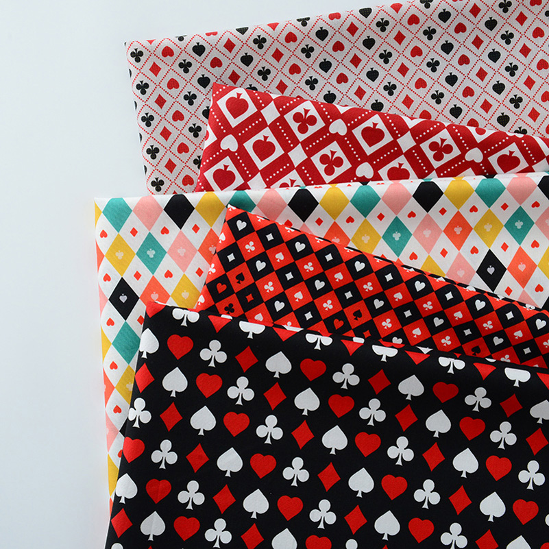 Ins Poker Element Cotton Digit - Textile For Sewing ulasan dan harga