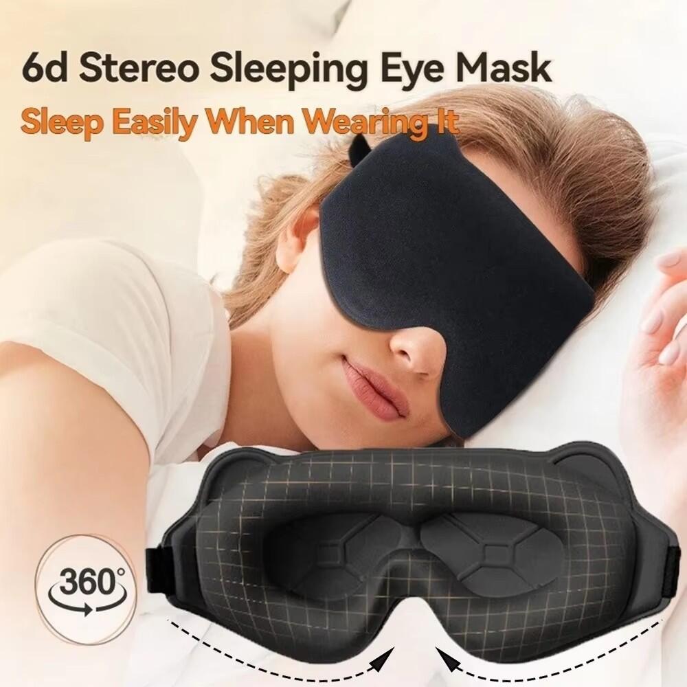 New 3D Sleep Eye Mask Stereosc - Sewing Cotton ulasan dan harga