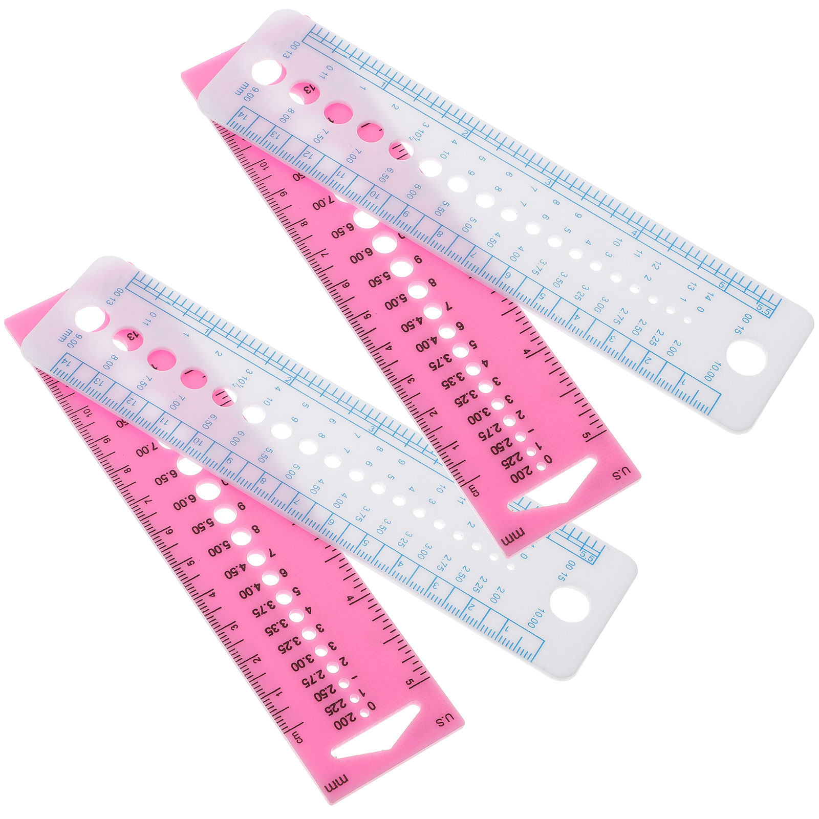 4Pcs Knitting Needle Gauge Too - Sewing Gauge Ruler ulasan dan harga