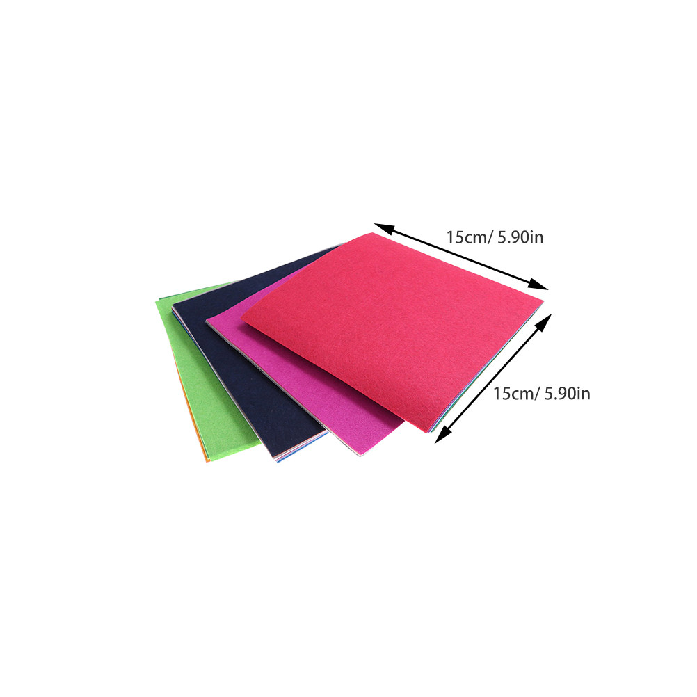 40Pcs Vibrant Nonwoven Fabric  - Is Sewing Textile Art ulasan dan harga