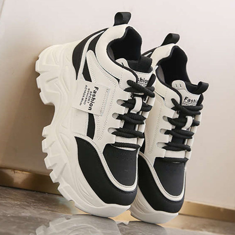 New Fashion Platform Sneakers  - Sewing Cotton ulasan dan harga