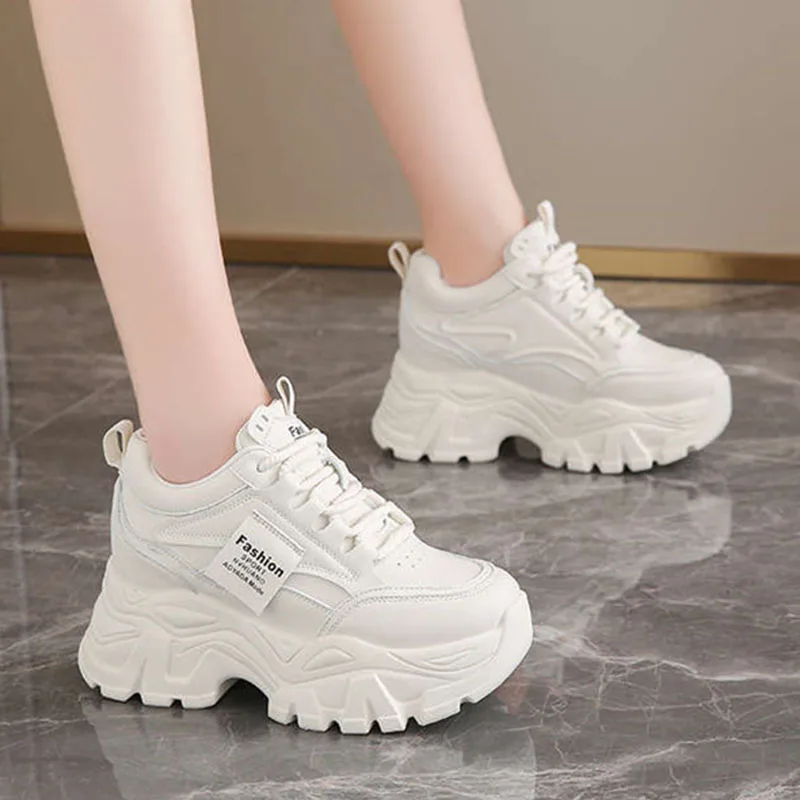 New Fashion Platform Sneakers  - Sewing Cotton ulasan dan harga