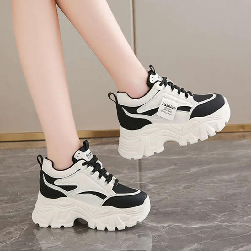 New Fashion Platform Sneakers  - Sewing Cotton ulasan dan harga