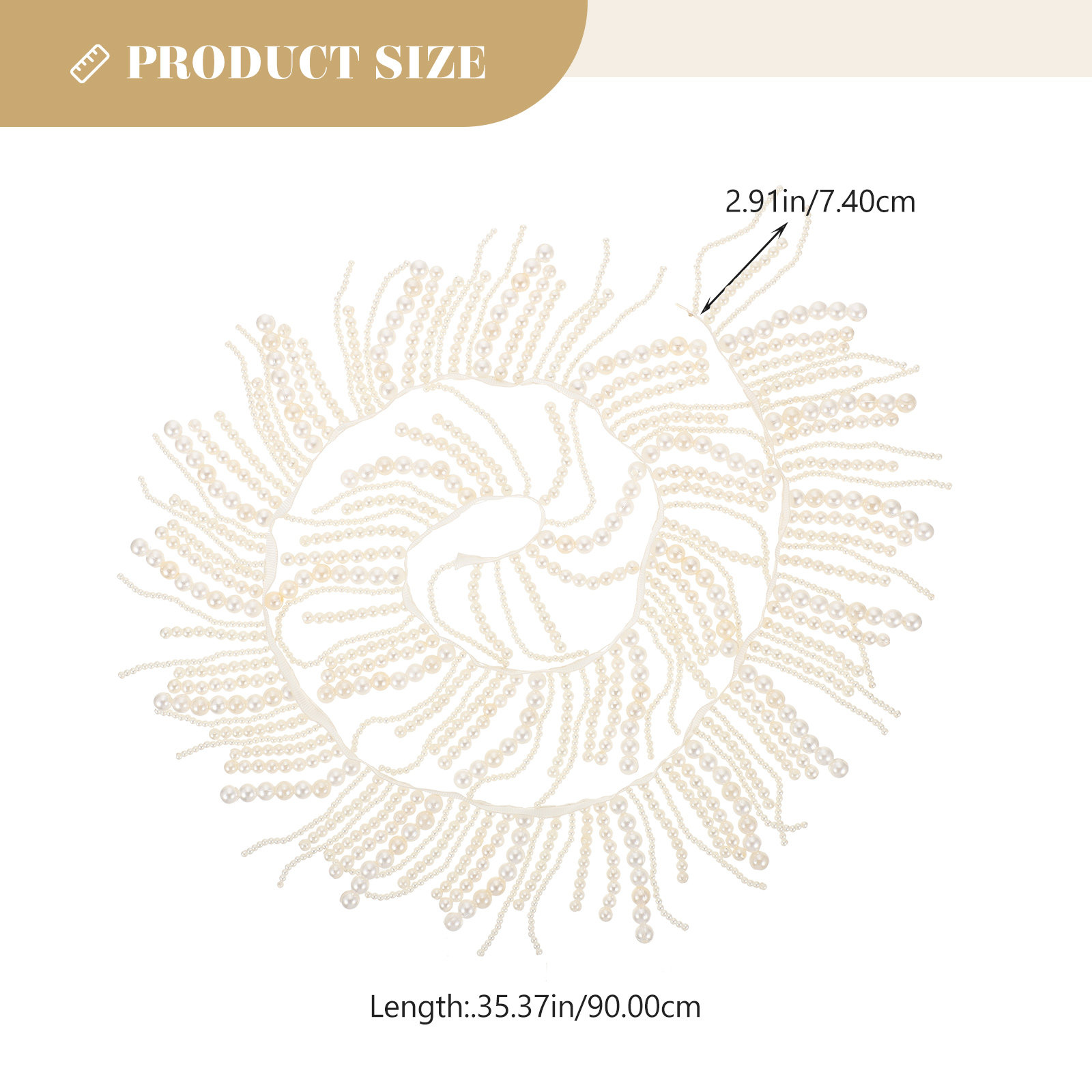 Clothing Pearl Trim Delicate P - Textile For Sewing ulasan dan harga