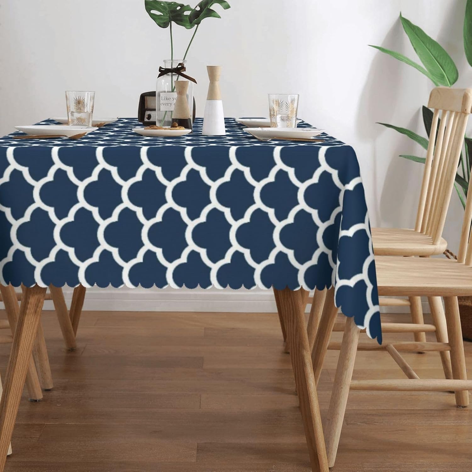 Blue Tablecloth Navy Cloud Sea - Century Textile & Sewing Supply ulasan dan harga