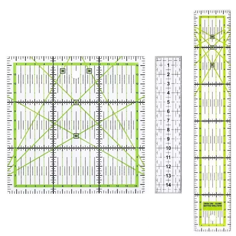 1/2pcs 15cm Quilting Patchwork - Sewing Gauge Ruler ulasan dan harga
