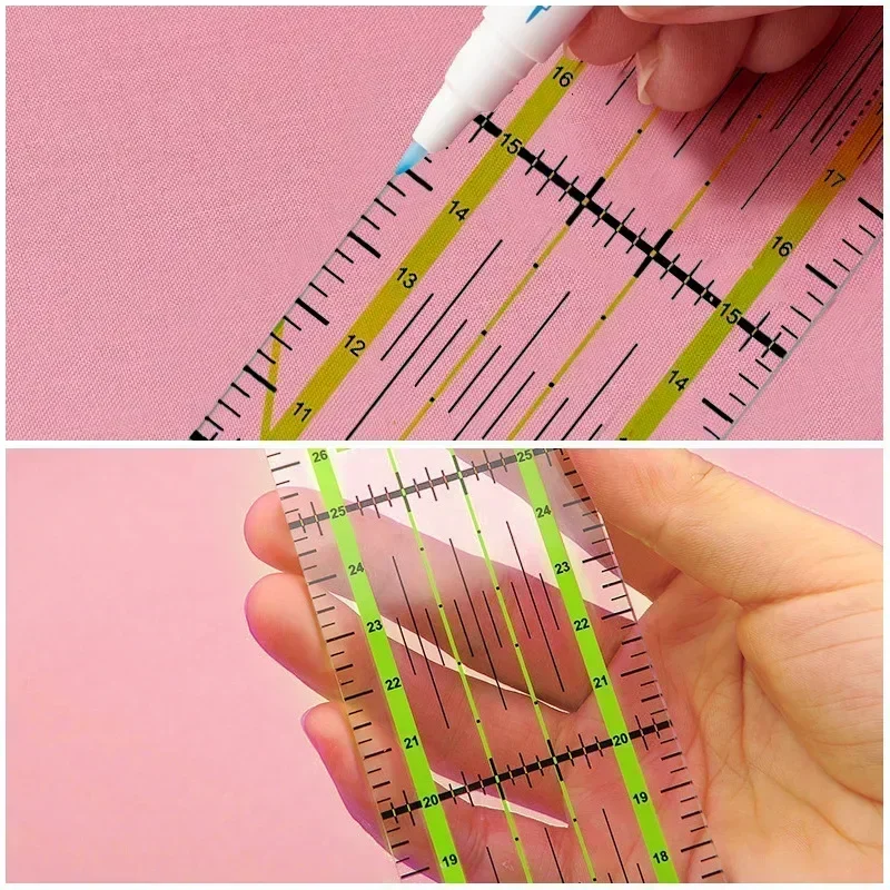 1/2pcs 15cm Quilting Patchwork - Sewing Gauge Ruler ulasan dan harga
