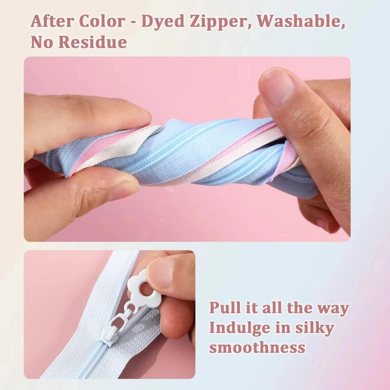 2.0 Meters Zipper + 5 Zipper H - Sewing Gauge Ruler ulasan dan harga