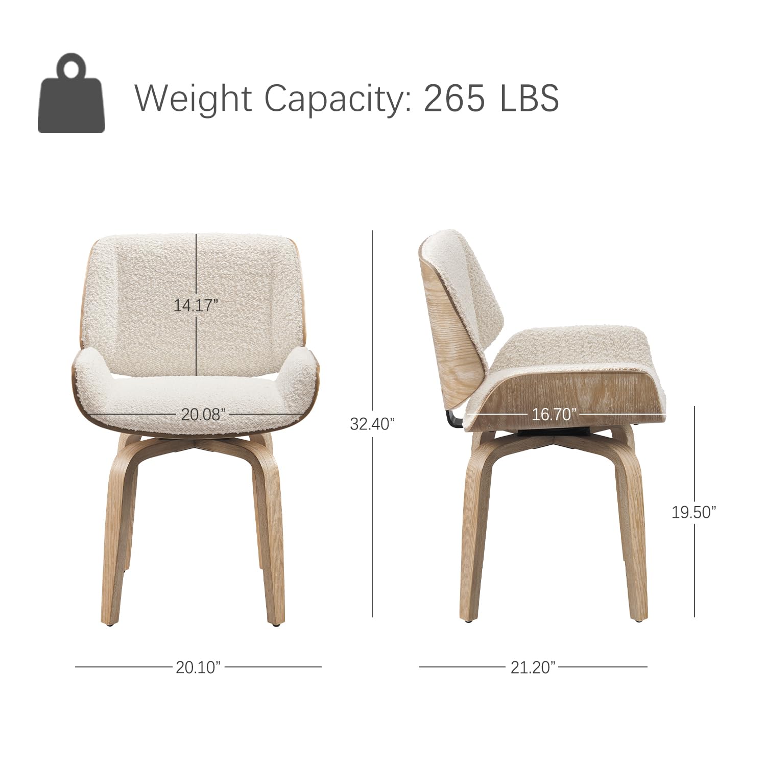 Swivel Dining Chair, Fabric Up - Century Textile & Sewing Supply ulasan dan harga