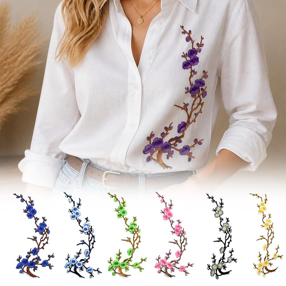 DIY Cherry Blossom Iron On Pat - Textile For Sewing ulasan dan harga