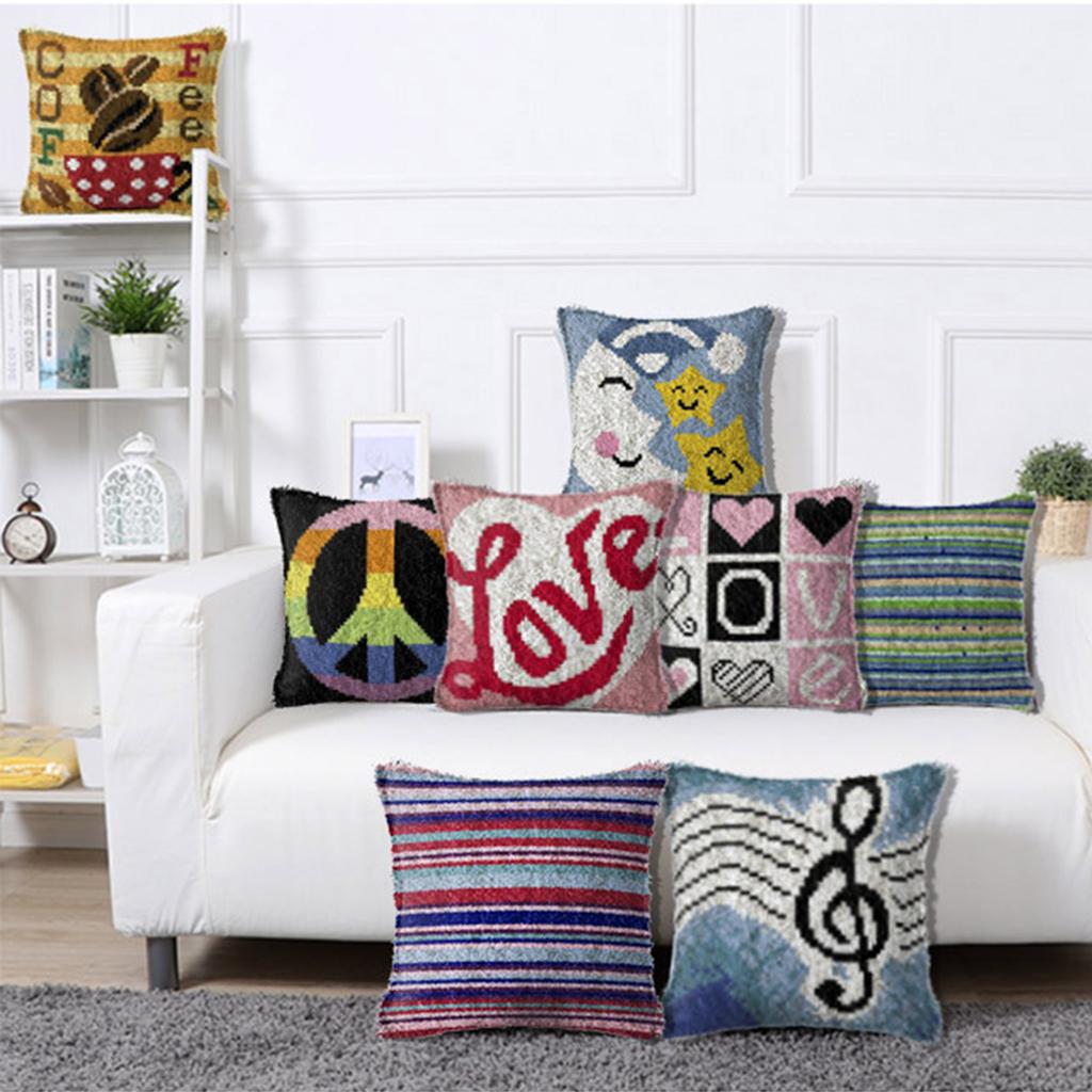 Latch Hook Kit Rug Carpets Mak - Is Sewing Textile Art ulasan dan harga