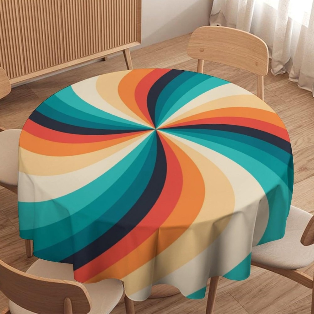 Vintage Groovy Swirl Round Tab - Century Textile & Sewing Supply ulasan dan harga