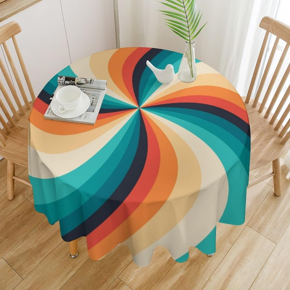 Vintage Groovy Swirl Round Tab - Century Textile & Sewing Supply ulasan dan harga