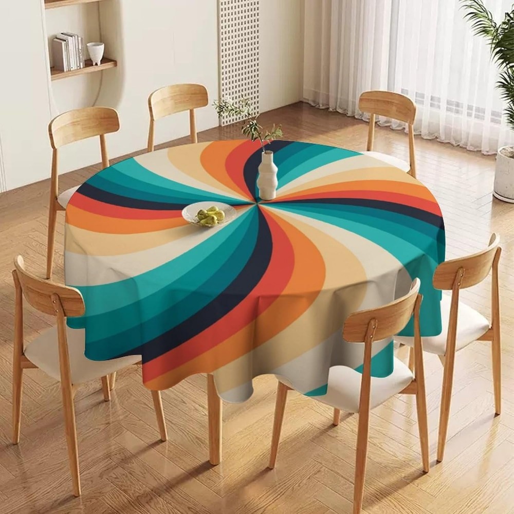 Vintage Groovy Swirl Round Tab - Century Textile & Sewing Supply ulasan dan harga