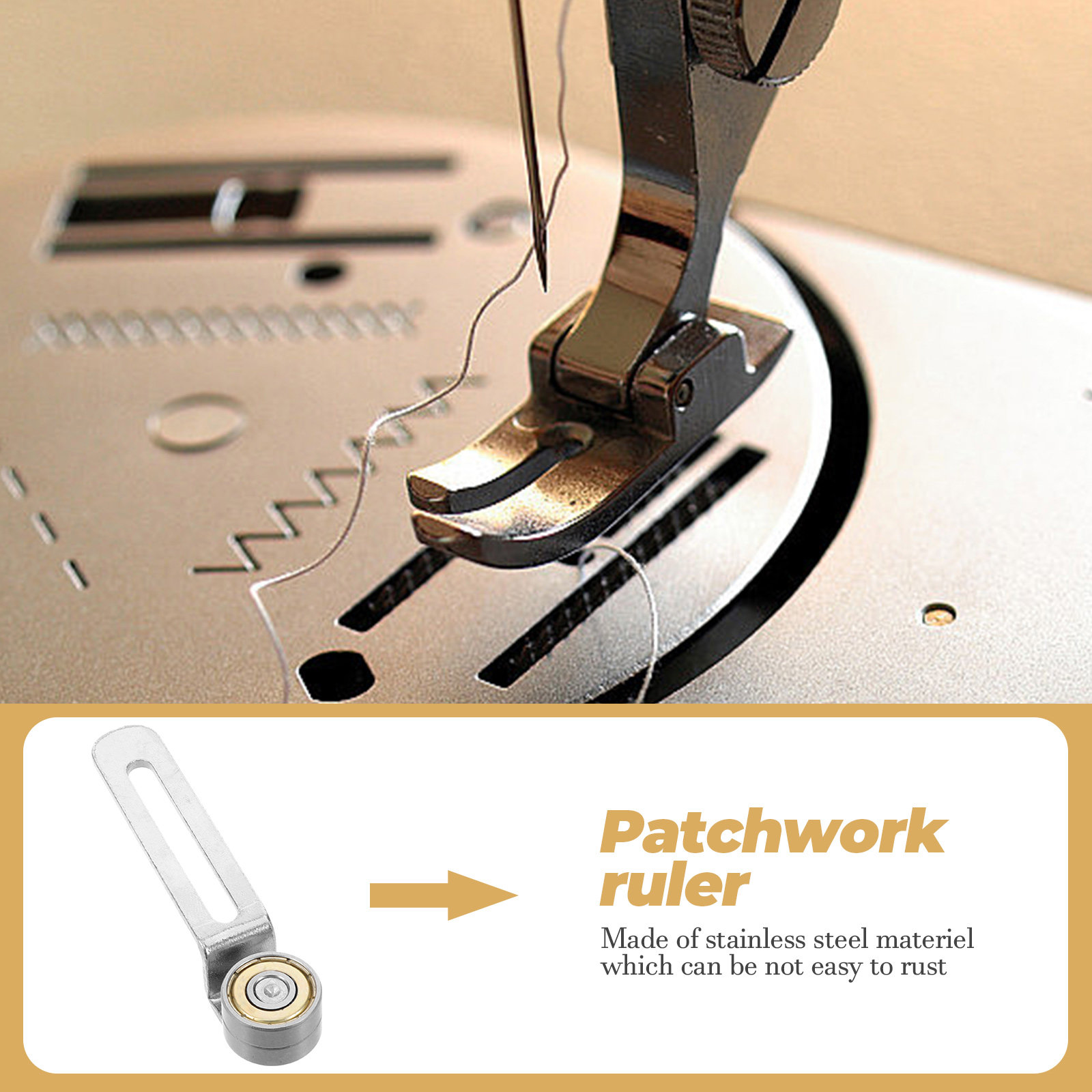 Dual Bearing Sewing Machine Po - Sewing Gauge Ruler ulasan dan harga