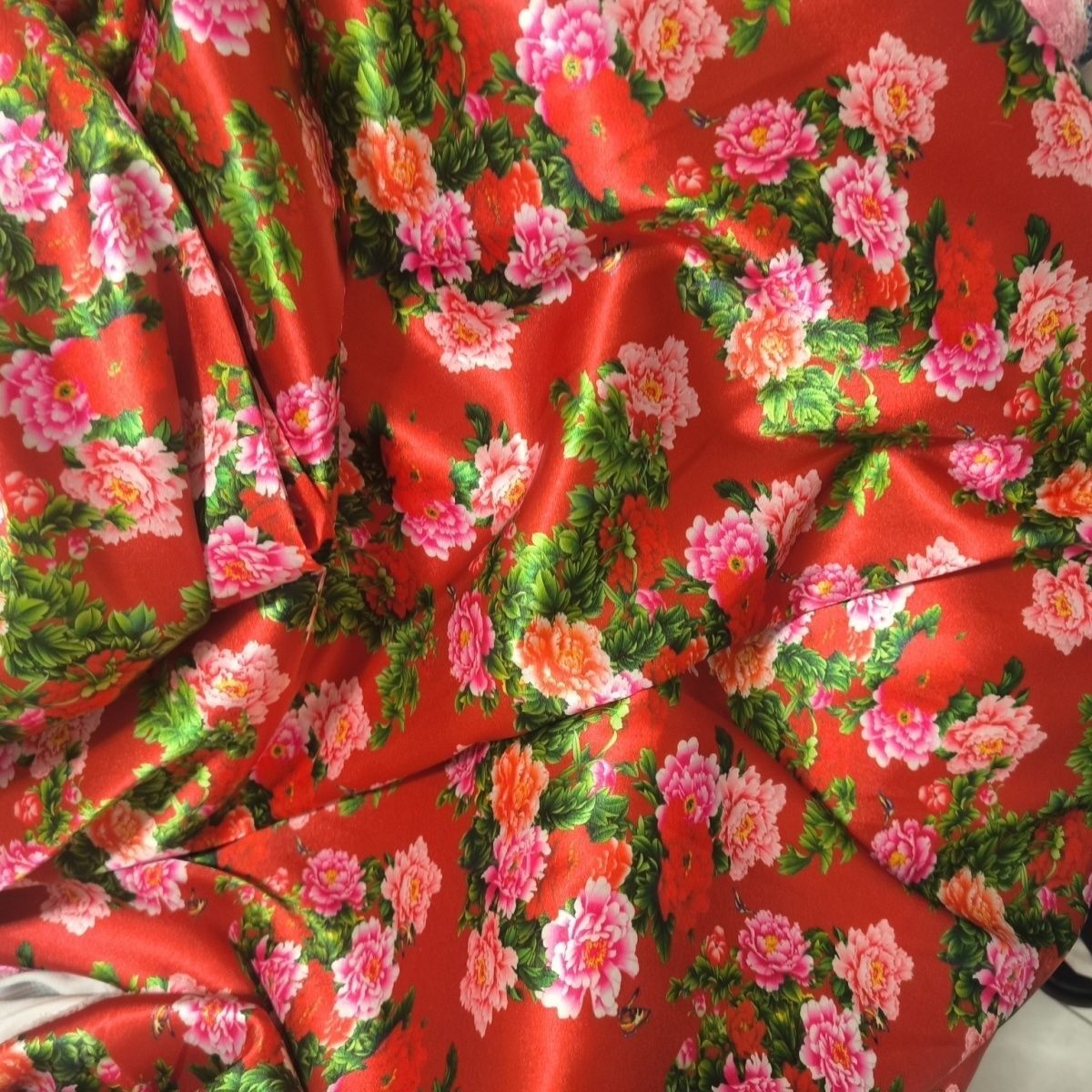 Satin Fabric Cloth without Ove - Textile For Sewing ulasan dan harga