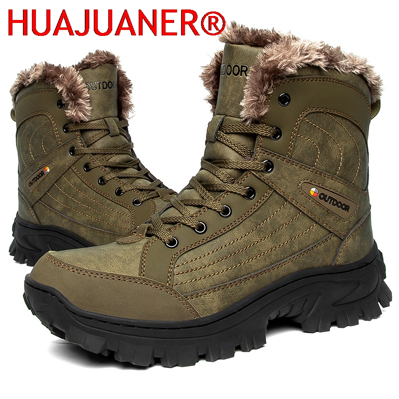 Men Winter Snow Boots Platform - Sewing Nylon ulasan dan harga