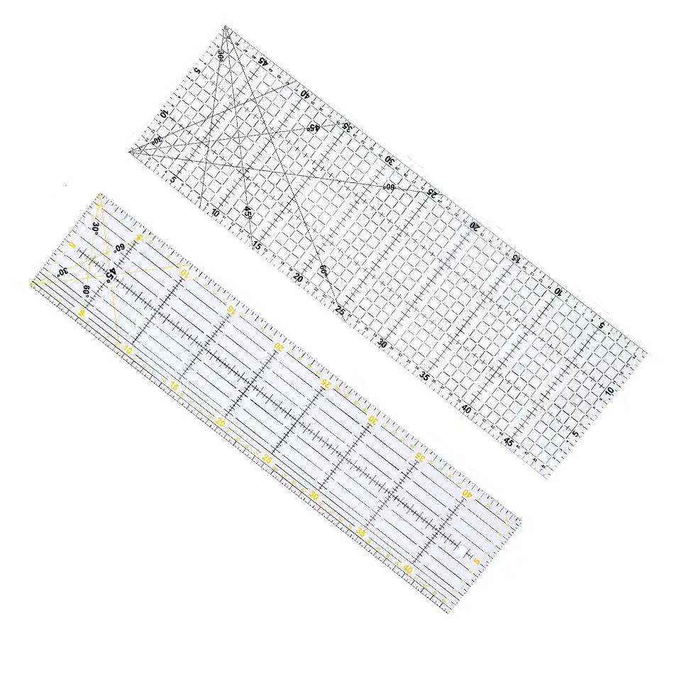 Fenrry Multisize Acrylic Patch - Sewing Gauge Ruler ulasan dan harga