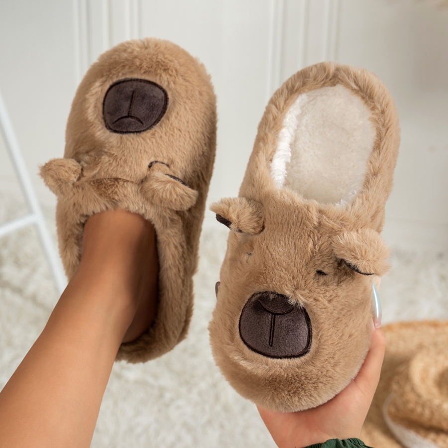 Women's Cartoon Slippers Cute  - Sewing Cotton ulasan dan harga