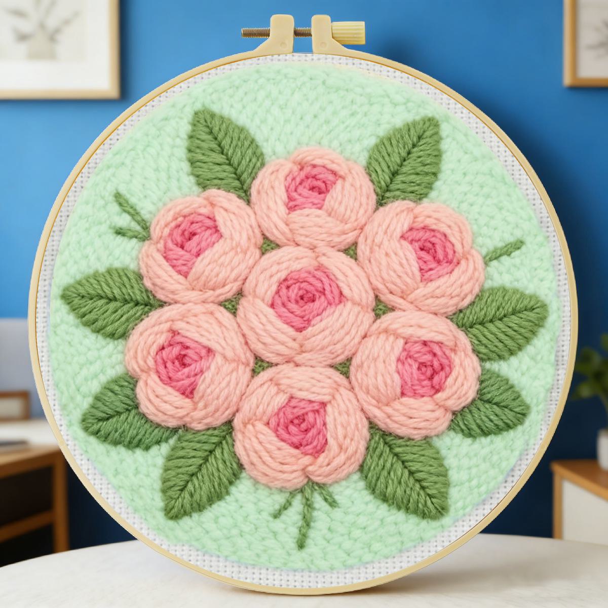 20X20CM/7.87inch Flower Punch  - Is Sewing Textile Art ulasan dan harga